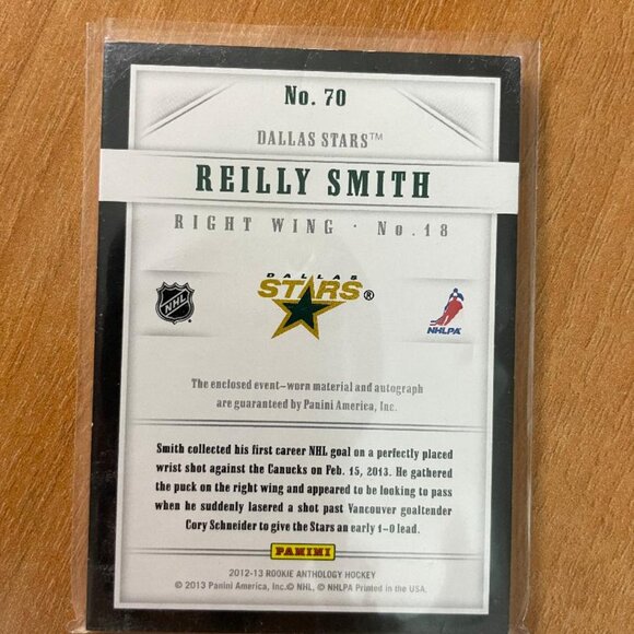 2012-13 Luxury Suite Autographs Gold #70 Reilly Smith JSY AU #'d 11/25 - Picture 2 of 2